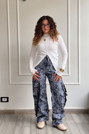 Cargo printed pants