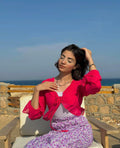 Butterfly Blouse - Hot Pink