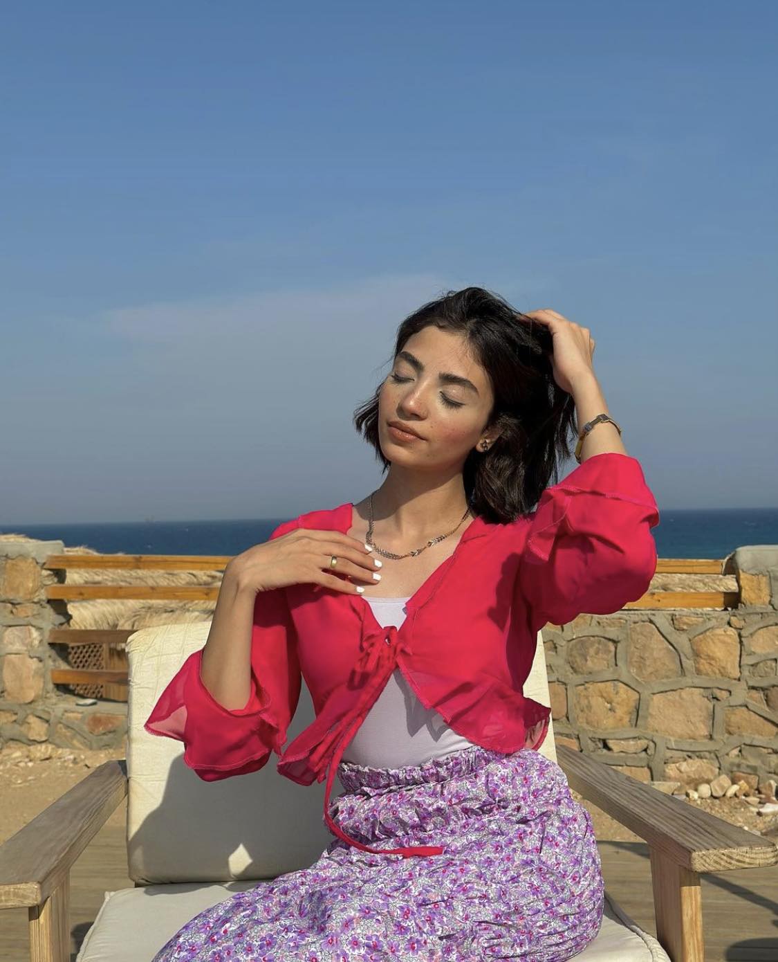 Butterfly Blouse - Hot Pink