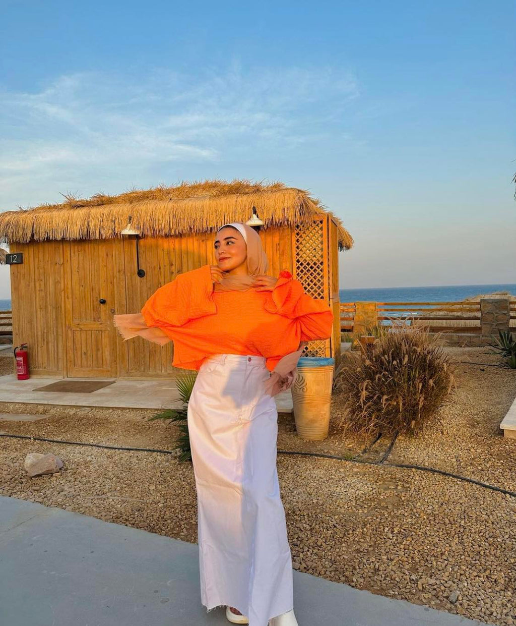 Skirt Jeans – White