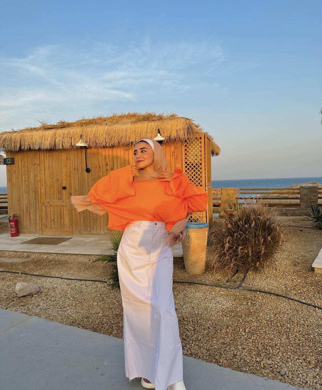 Skirt Jeans – White