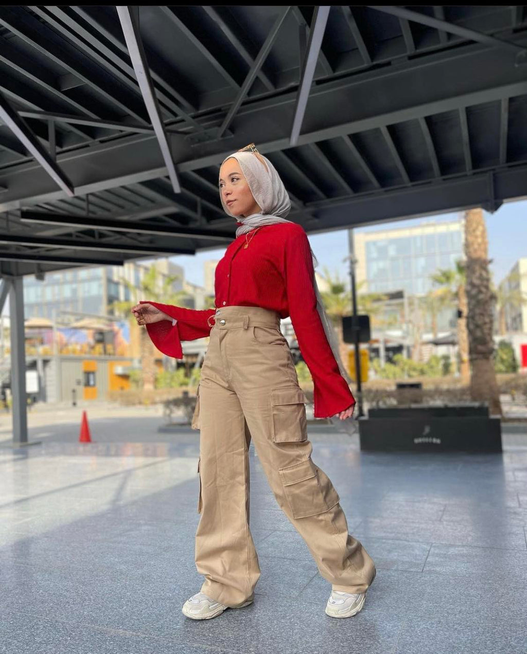 Comfy Cargo Pants – Beige