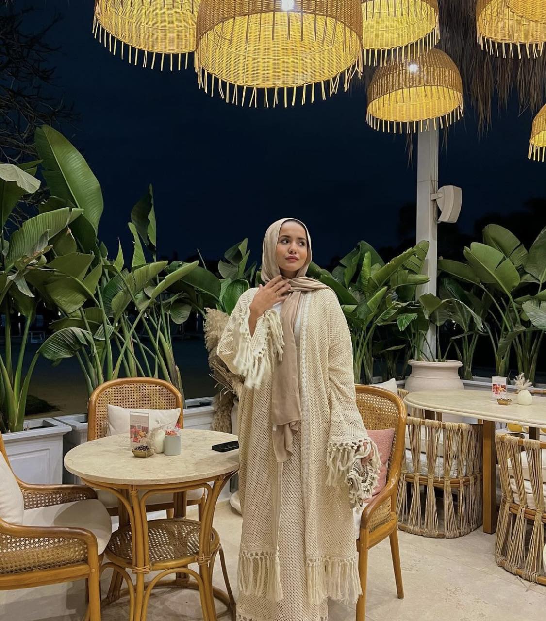 Handmade skirt in offwhite