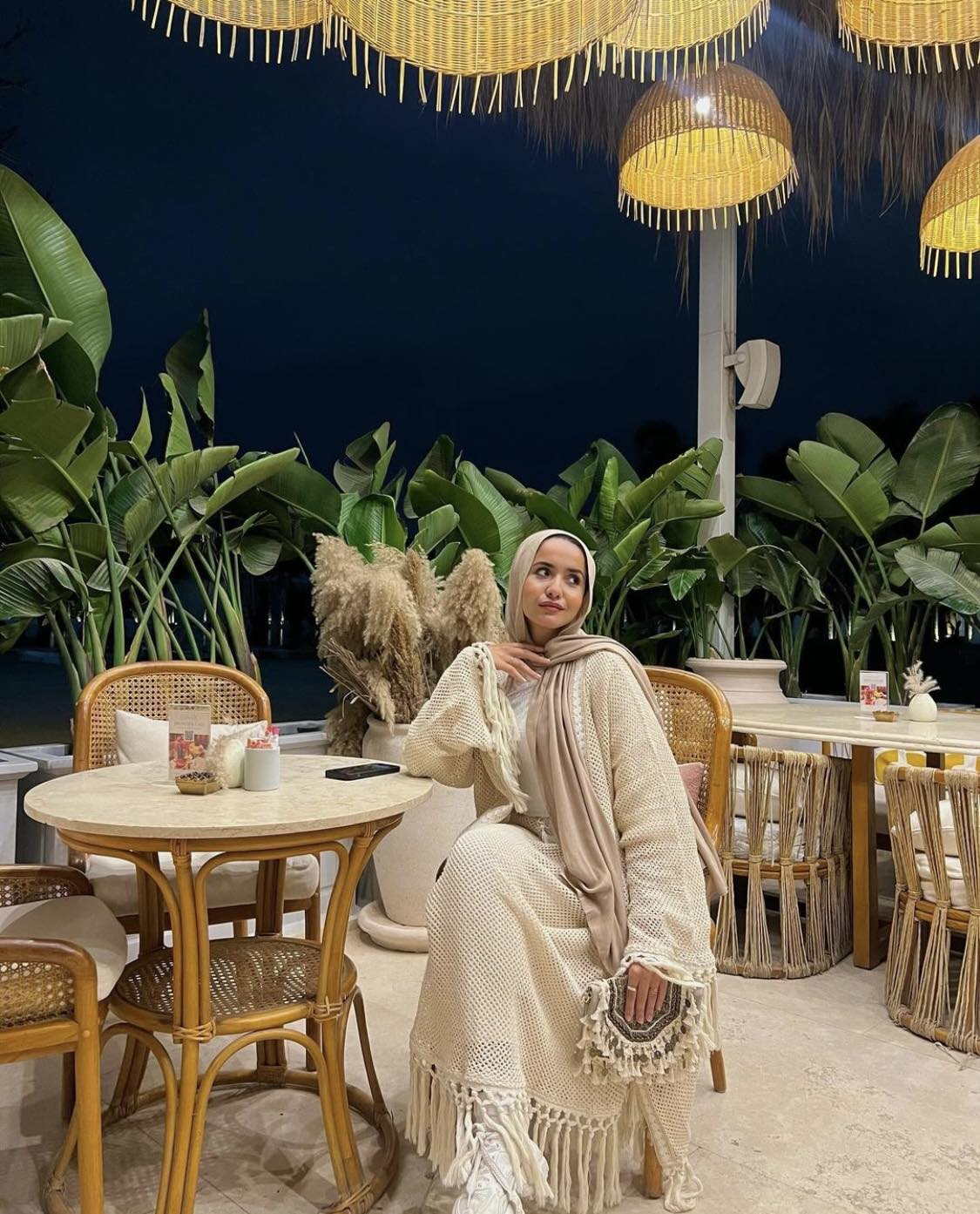 Handmade skirt in offwhite