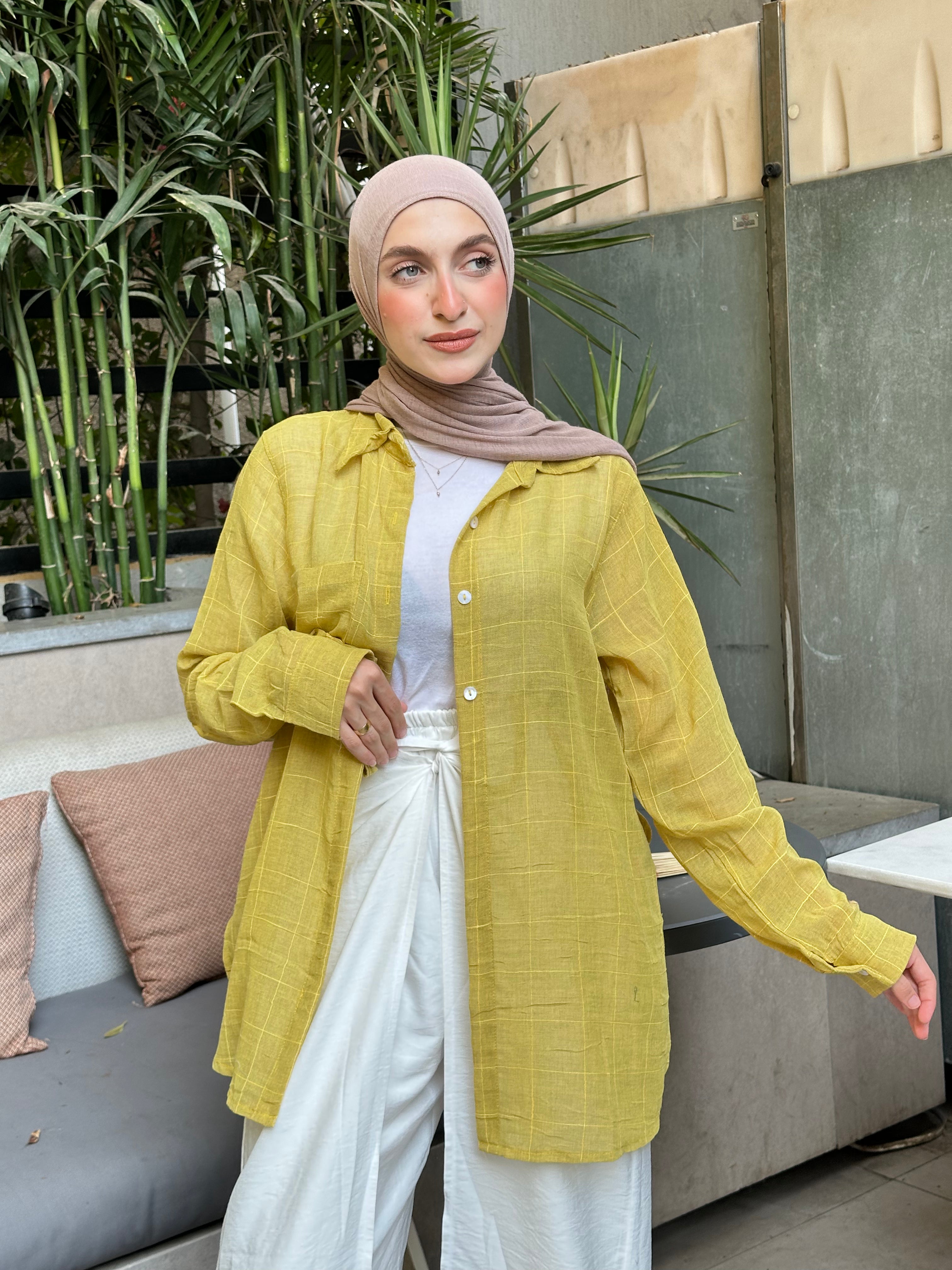 Stripped Linen Chemise