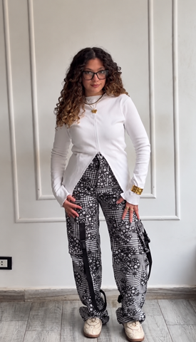 Cargo printed pants