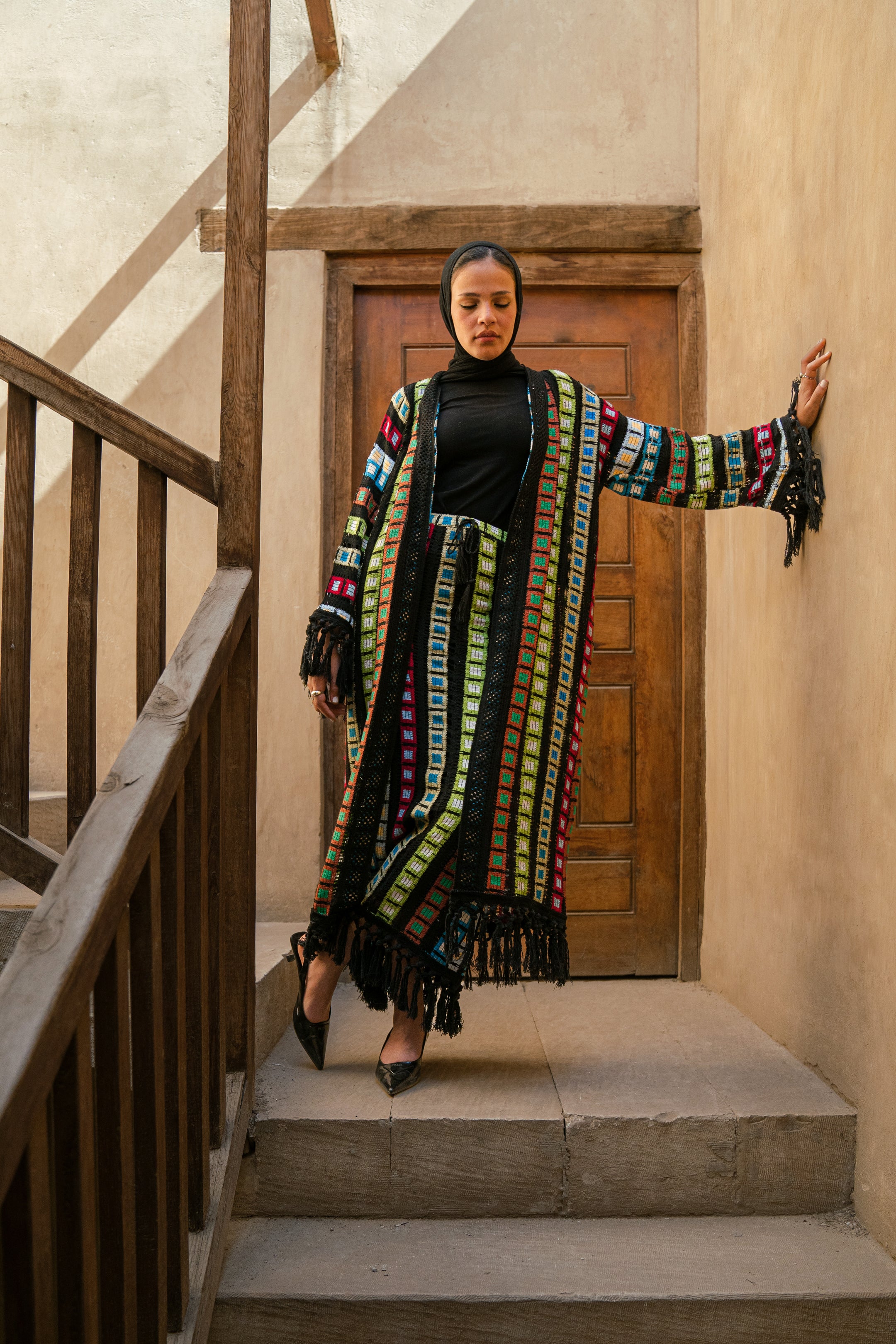 Handmade skirt in black