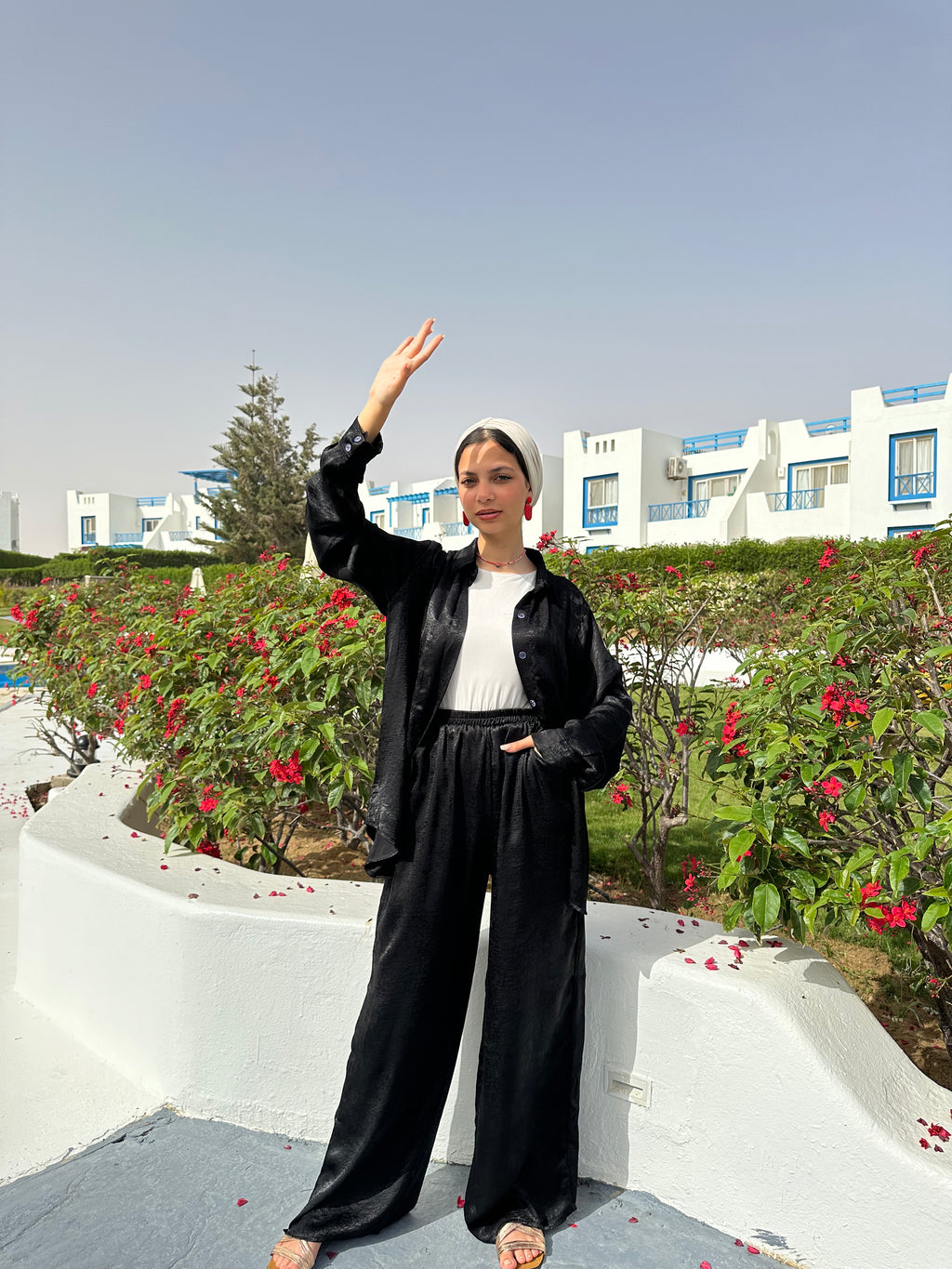 Satin Pants – Black