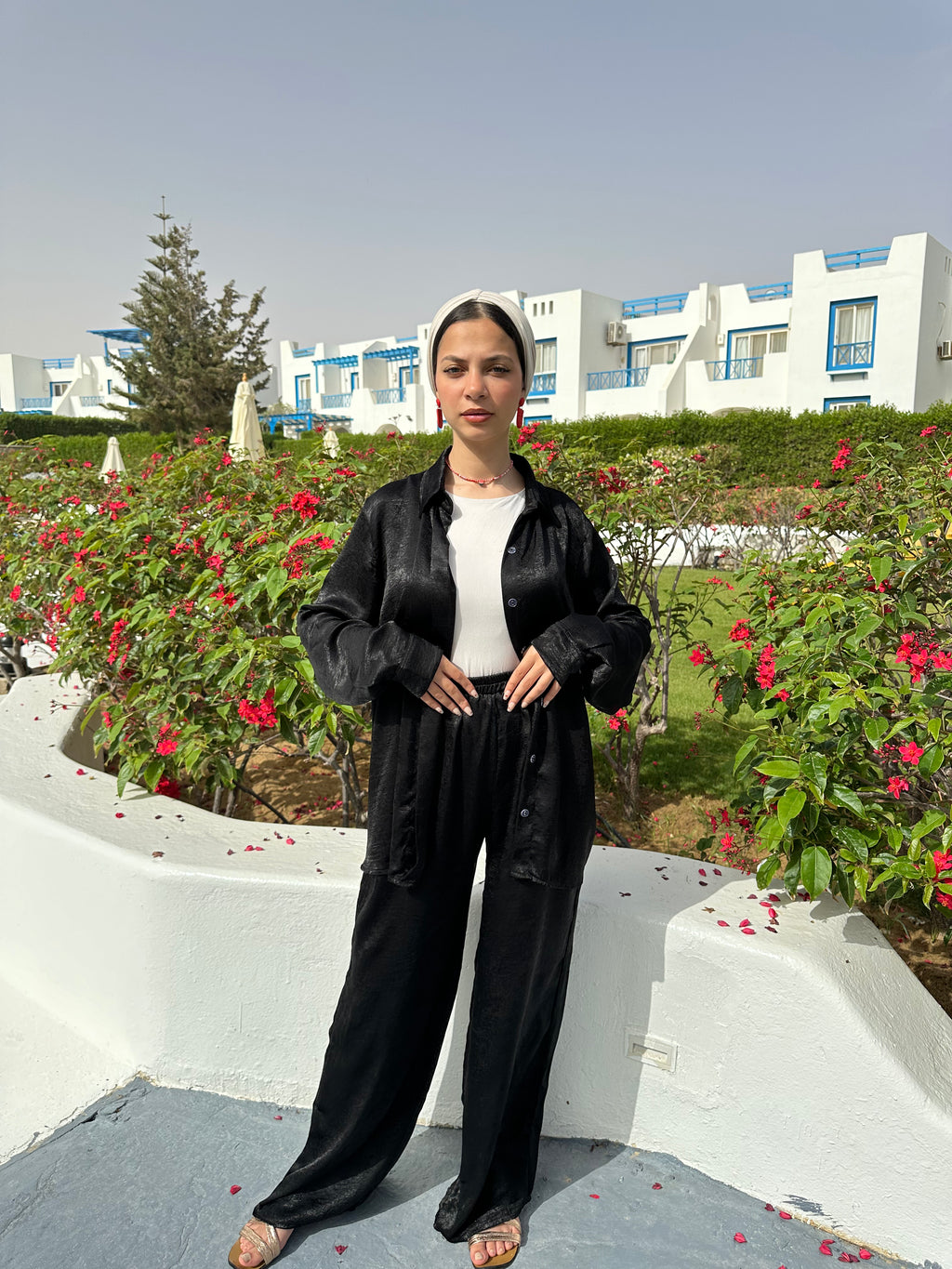 Satin Pants – Black