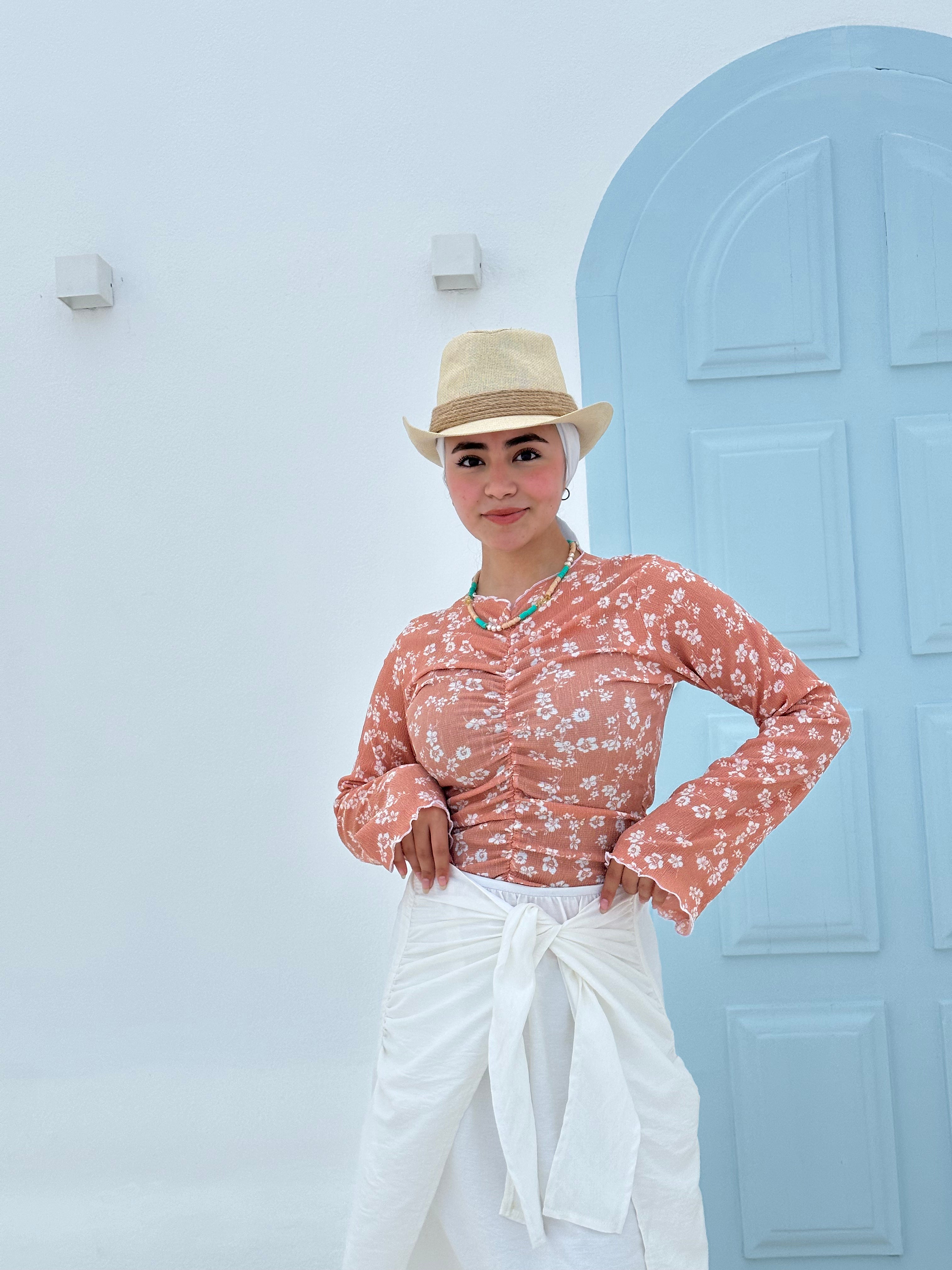 Floral Top – Cashmere