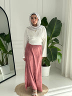 Flowy Satin Skirt