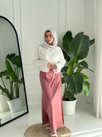 Flowy Satin Skirt