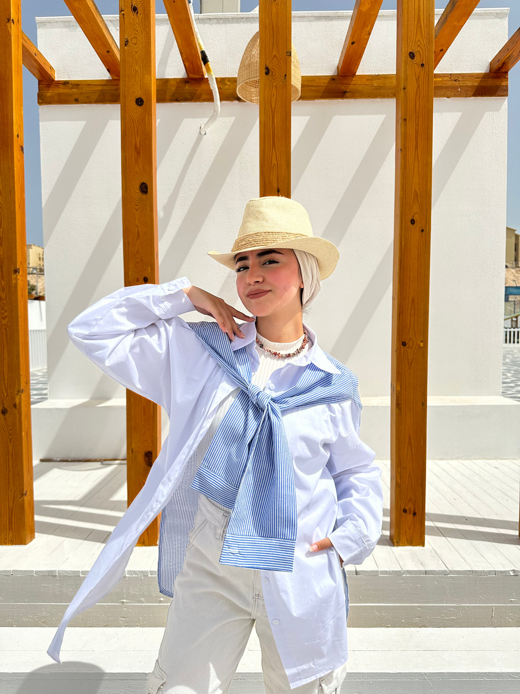 Striped Chemise - Blue