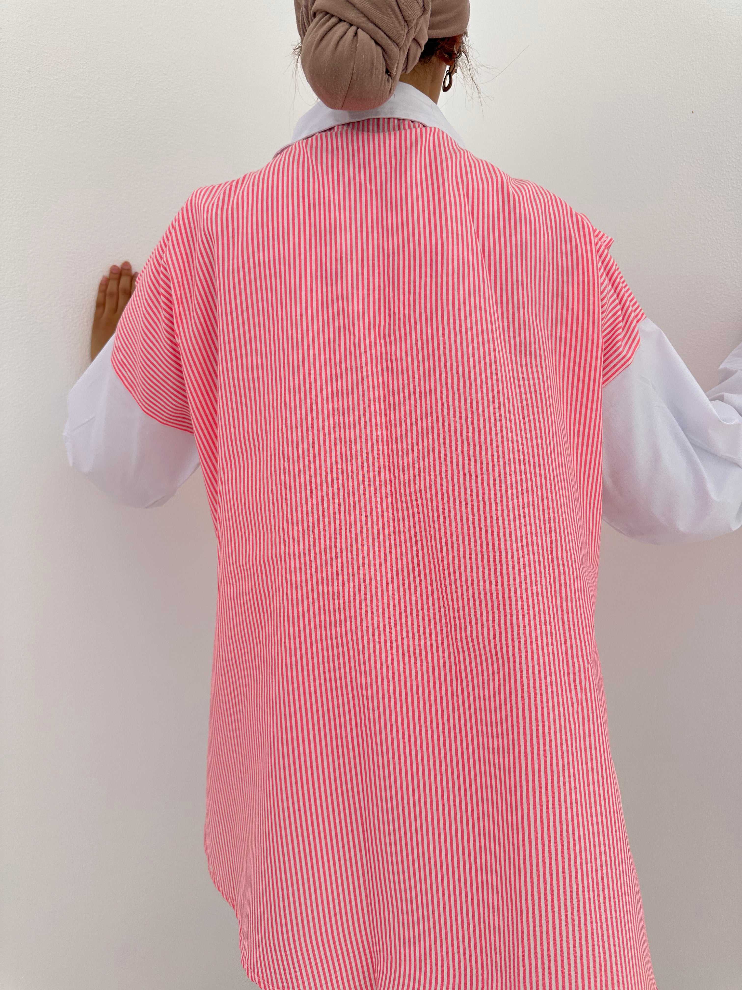 Striped Chemise - Pink