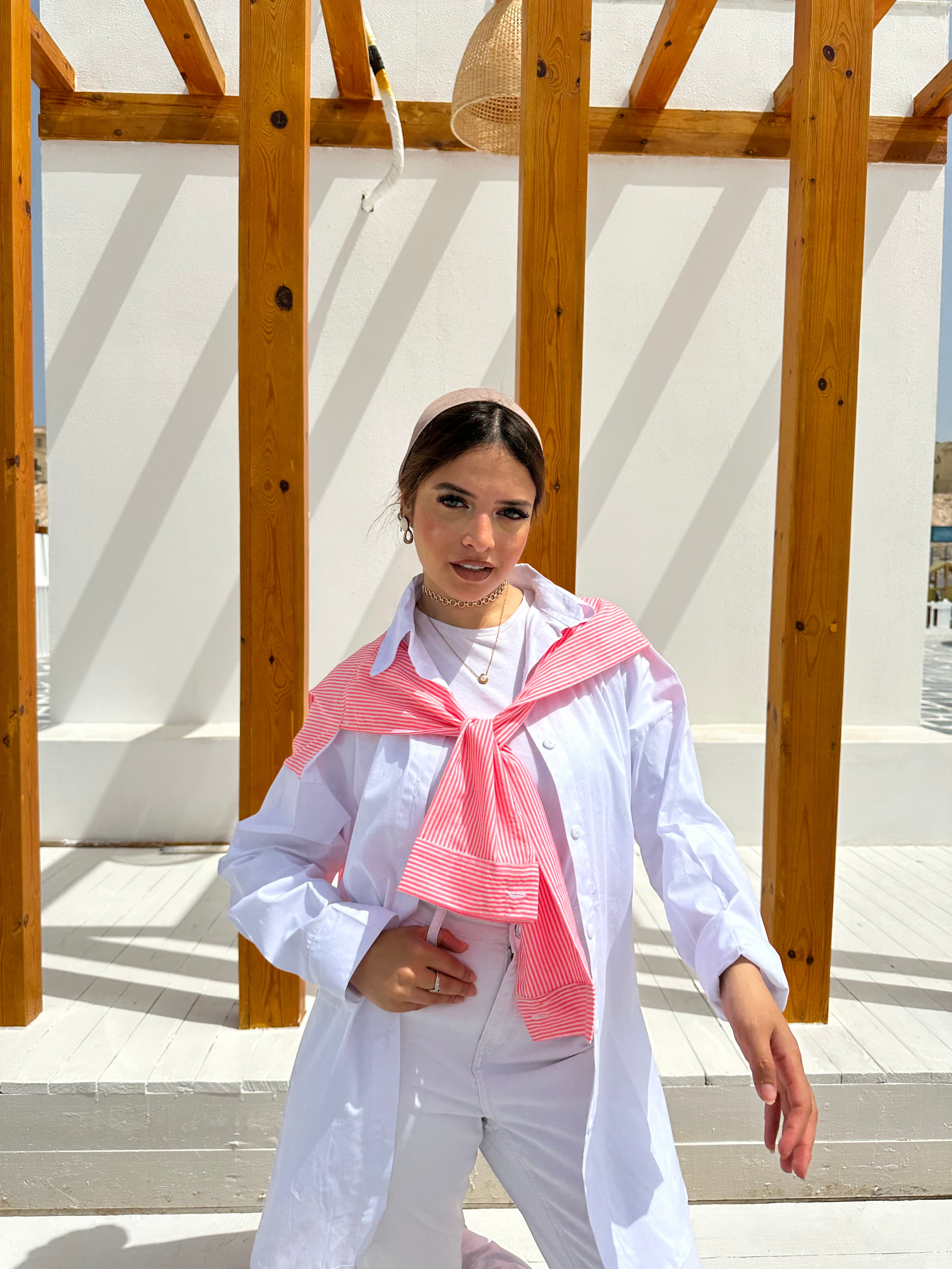 Striped Chemise - Pink