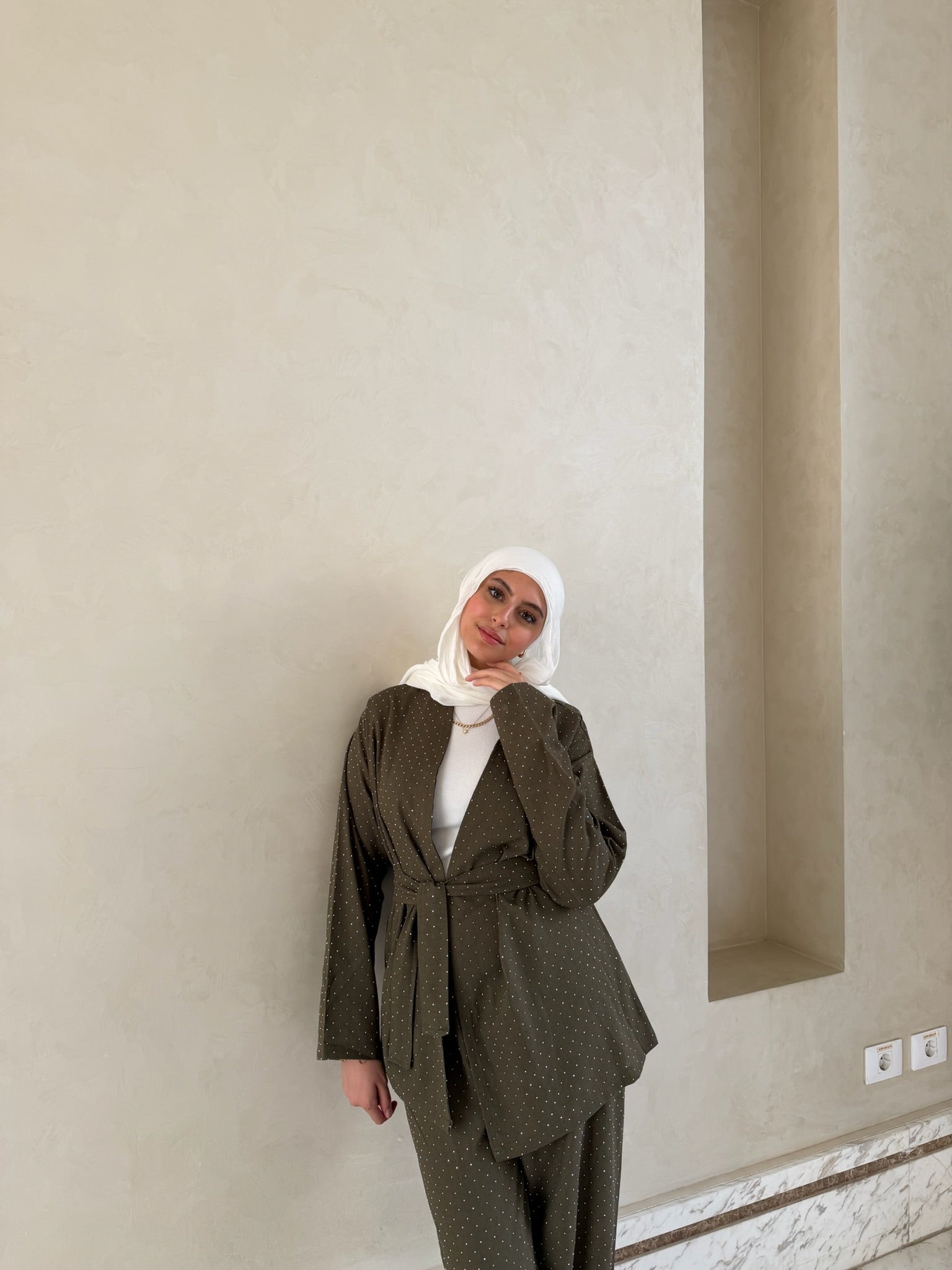 Crinkled Front Tie Blouse