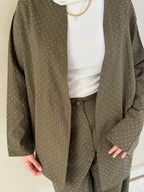 Crinkled Front Tie Blouse