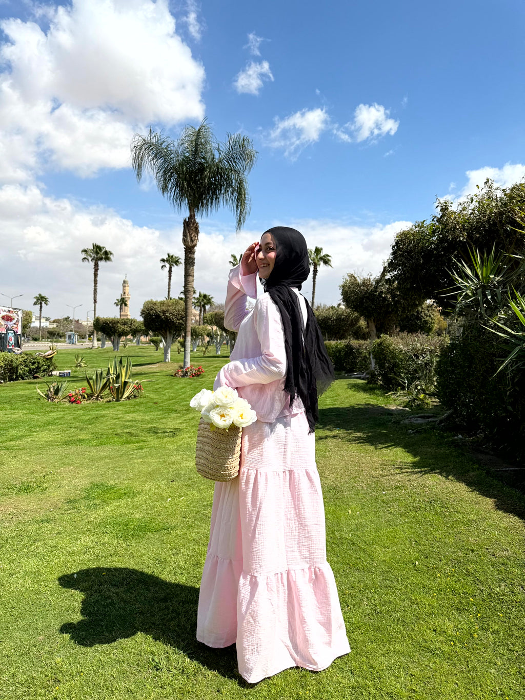 Flowy Cotton-Linen Skirt