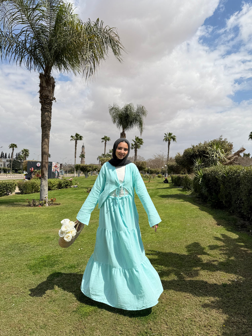 Flowy Cotton-Linen Skirt