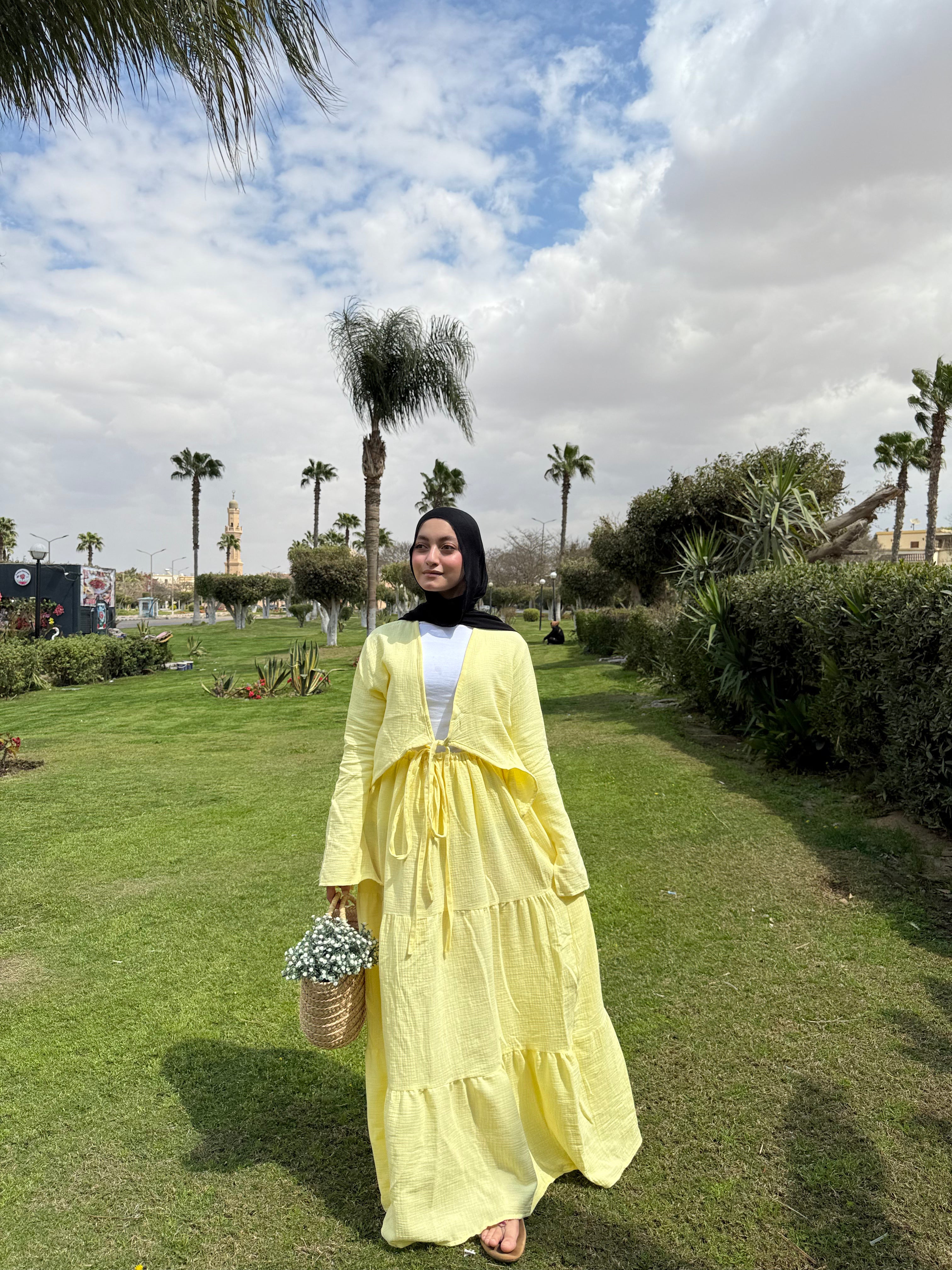 Flowy Cotton-Linen Skirt