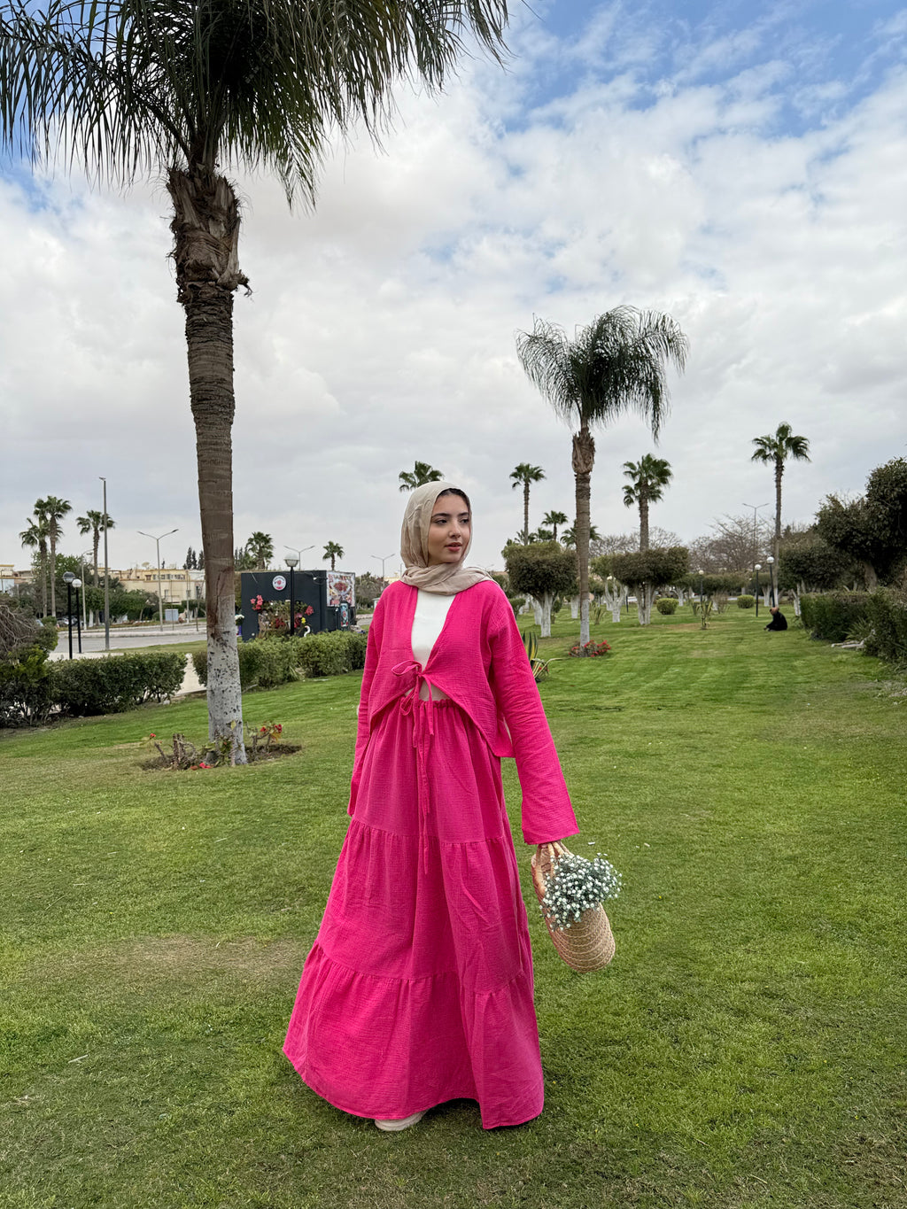 Flowy Cotton-Linen Skirt