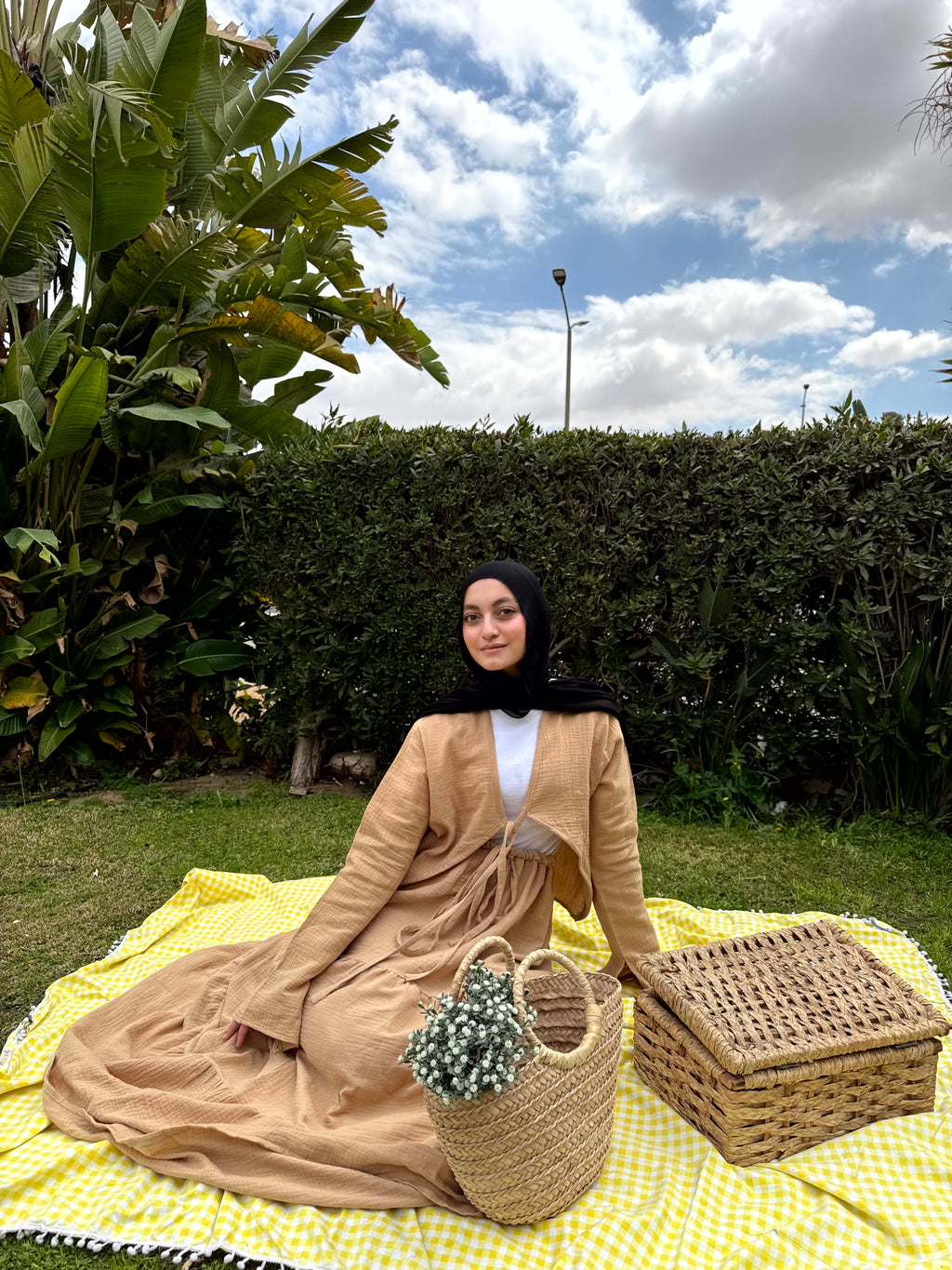 Flowy Cotton-Linen Skirt