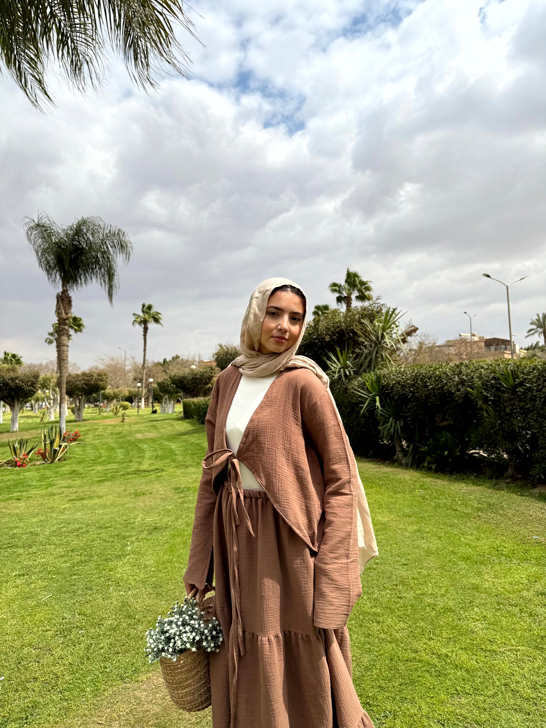 Flowy Cotton-Linen Skirt